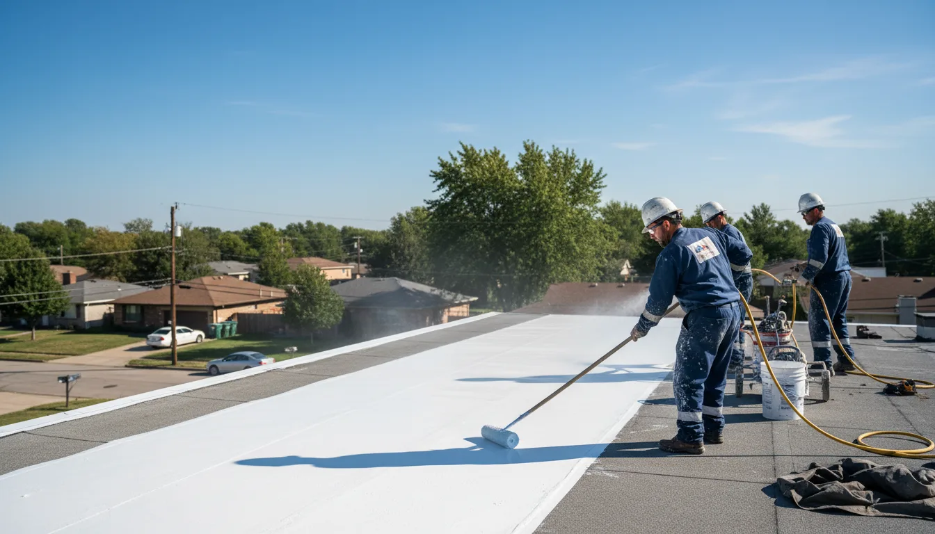 Commercial roof coating in Sheldon Springs, VT near me